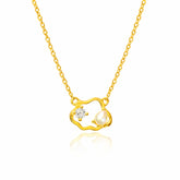 Zoe Silver Pearl Necklace