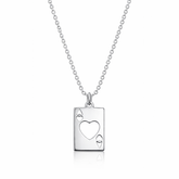 Lucy Silver Heart Necklace