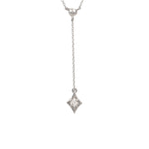 Lily Sterling Silver White Cubic Zirconia Necklace