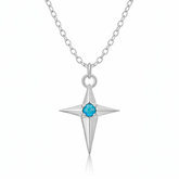 Lily Silver Magnesite Necklace