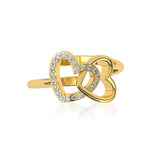 Eila Silver Heart Adjustable Ring