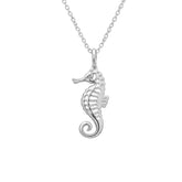 Lily Silver Seahorse Necklace