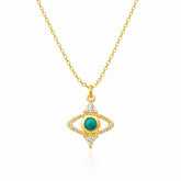 Zoe Silver Eye Necklace