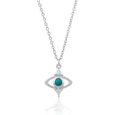 Zoe Silver Eye Necklace
