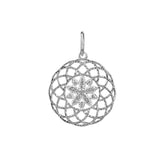 Zoe Silver Floral Pendant