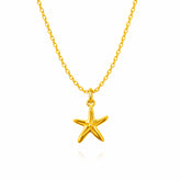 June Silver Star Necklace