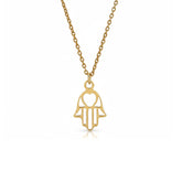 Zoe Silver Hamsa Necklace