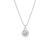 Ava Sterling Silver Sun Flower Pendant