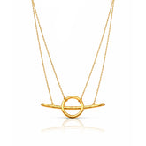 Sia Silver Hammered Necklace