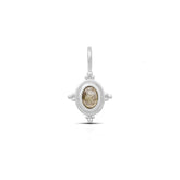 Zoe Sterling Silver Oval Labradorite Pendant