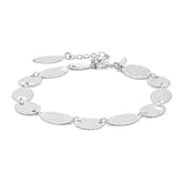 Lucy Silver Hammered Bracelets