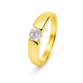 Anna Silver Diamond Adjustable Ring