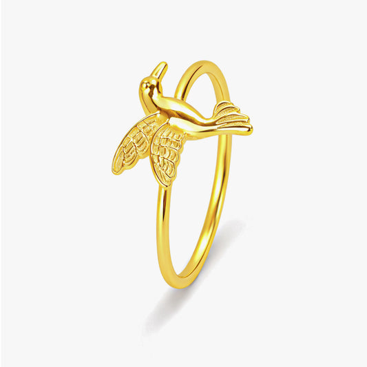 Anna Silver Bird Adjustable Ring