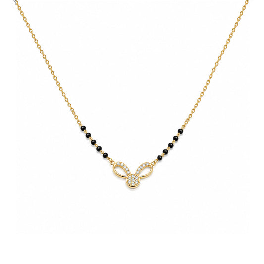 Demi Silver Mangalsutra