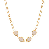 Ela Silver Moonstone Necklace