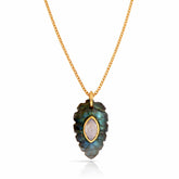 Tia Silver Leaf Necklace