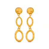 Cara Sterling Silver Organic Dangle Earrings