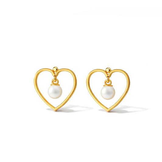 Oana Silver Pearl Earrings