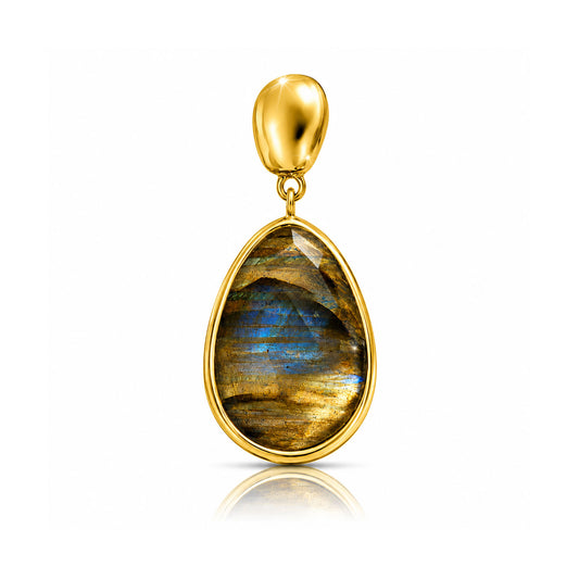 Ava Silver Labradorite Pendant