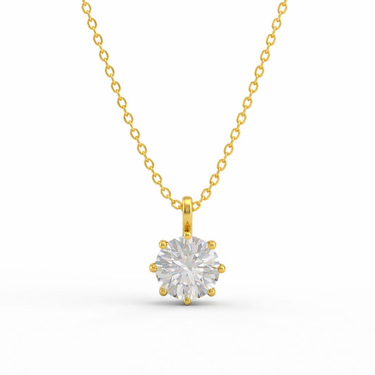 Aro Silver Zirconia Necklace