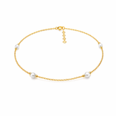 Nuni Silver Pearl Anklet