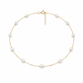 Mavi Silver Pearl Anklet