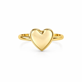 Asha Silver Heart Adjustable Ring