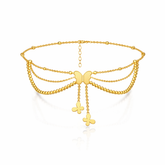 Bysa Silver Butterfly Anklet