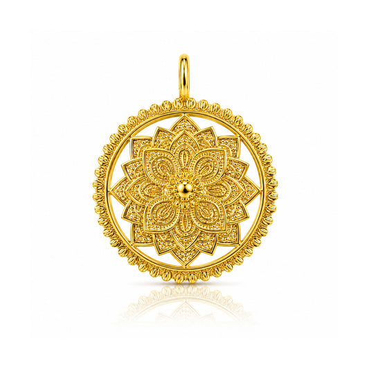 Mavi Silver Floral Pendant