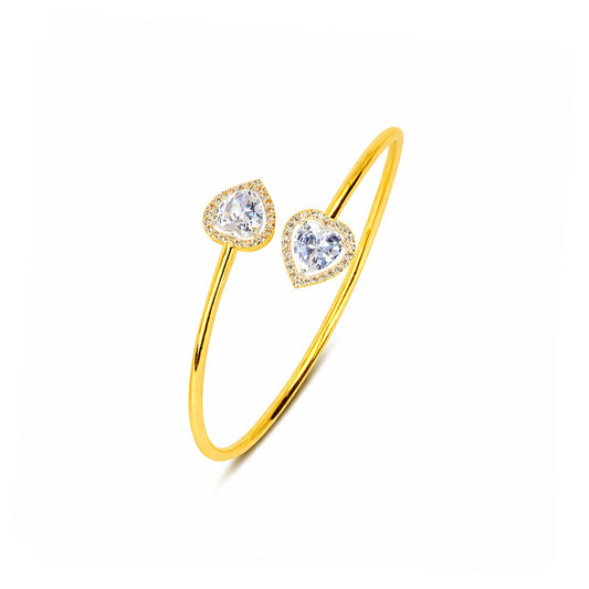 Zia Silver Zirconia Bangle