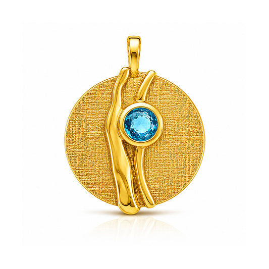 Lila Silver Topaz Pendant