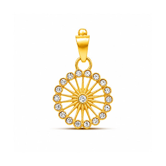 Ava Silver Crystal Pendant