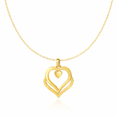 Nova Silver Heart Necklace