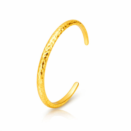 Anna Silver Cuff Bangle Bracelet