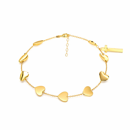 Huni Silver Heart Bracelet