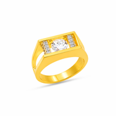 Siya Silver Diamond Adjustable Ring