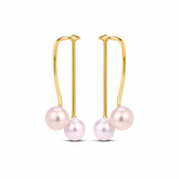 Sia Silver Pearl Earrings