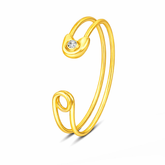 Mira Silver Cuff Bangle