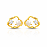 Lily Silver Zirconia Pearl Earrings