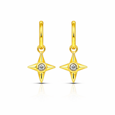Aya Silver Star Earrings