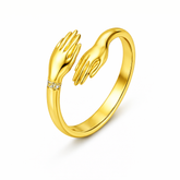 Kite Silver Hand Adjustable Ring