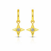Aya Silver Star Earrings