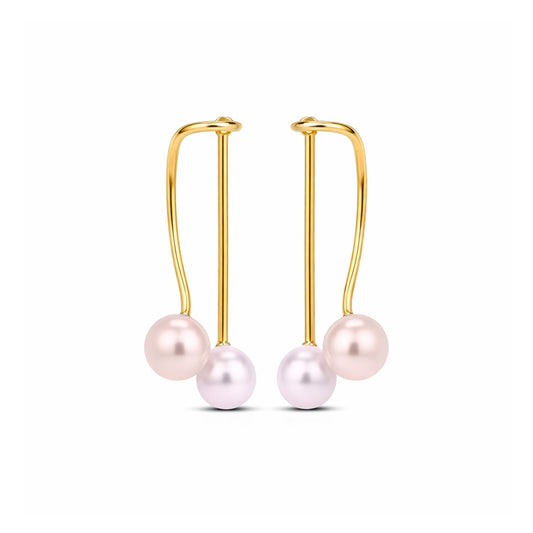 Sia Silver Pearl Earrings