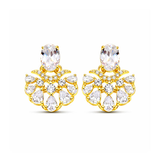 Jela Silver Stud Earrings