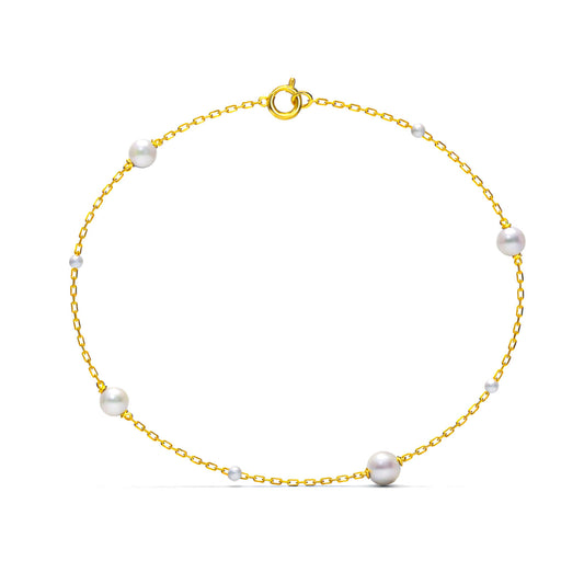 Jiya Silver Pearl Bracelets