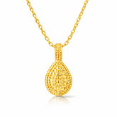 Jia Silver Embossed Necklace