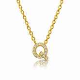 Jia Silver Alphabet Necklace