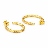 Indy Silver Hoop Earrings