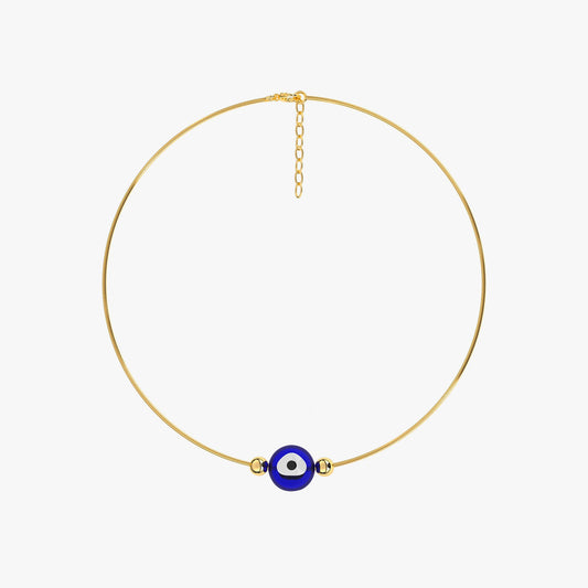 Nyra Silver Evil Eye Anklet