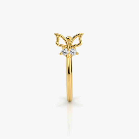 Aqra Silver Nose Pin